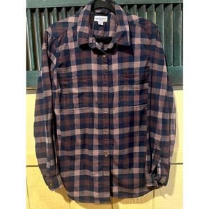 Women’s Carhartt Flannel Long Sleeve Button Down Purple Size 1x (16-18) Soft